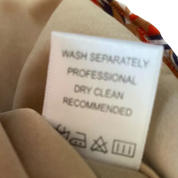 Anthropologie EMMALEE Skirt Aztec Print Size L Exposed Zipper Lined Southwestern - Picture 6 of 9